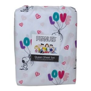 Peanuts Love Balloons Queen Sheet Set by Berkshire Blanket & Home Co.